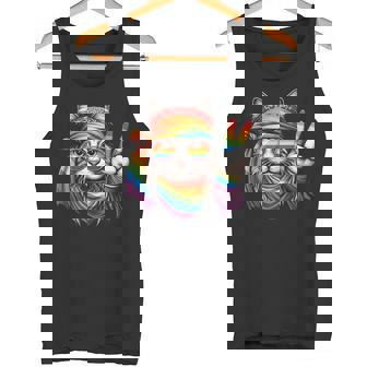 Signe De Paix Amusant Main Chat Arc-En-Ciel Lgbt Lesbienne Gay Pride Débardeur e - Cadeauxyz