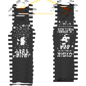 SILVER DOLLAR FISH Ugly Christmas Sweater Premium Tank Top - Monsterry