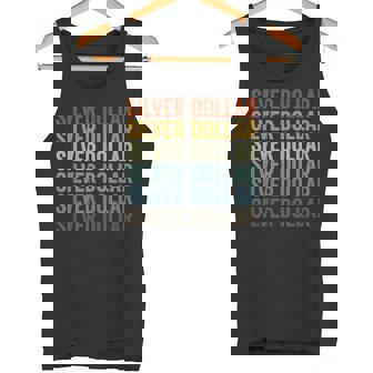 Silver Dollar Retro Tank Top - Monsterry