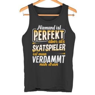 Skatspieler Skat Card Games Slogan Tank Top - Geschenkecke