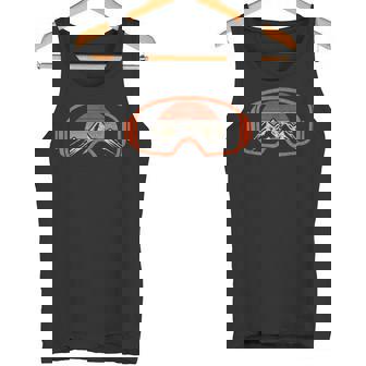 Ski & Snowboard Vintage Goggles Mountains Winter Sports Tank Top - Monsterry