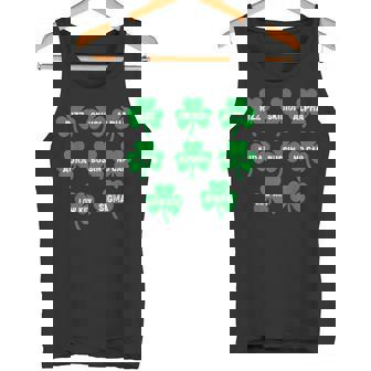Skibidi St Patrick Day Saint Patrick's Day Clover Tank Top - Monsterry