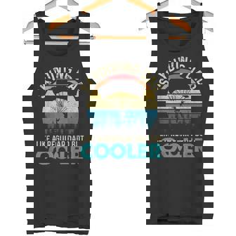 Skydiving Dad Like A Regular Dad But Cooler Skydiver Tank Top - Monsterry