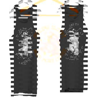 Sloth Lovers Coffee Feeling Slothy Need More Coffee Tank Top - Monsterry