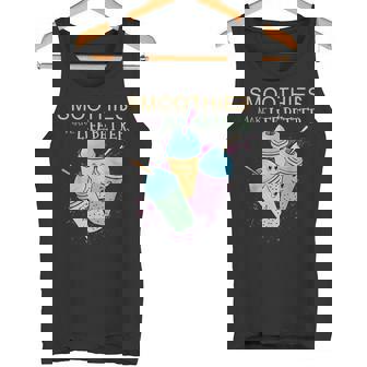 Smoothies Make Life Better Healthy Fruits Tank Top - Monsterry