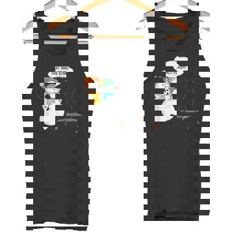 Snowman Menopause Christmas Hot Flash Tank Top - Monsterry