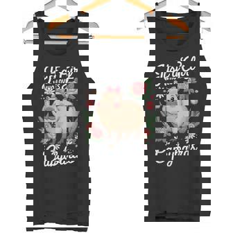 Solo Una Chica Que Ama A Los Capibaras Lindo Amante De Capibara Camiseta sin mangas - Regaloses