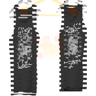 Solo Una Chica Que Ama Los Capibaras Lindo Diseño De Capibara Camiseta sin mangas - Regaloses
