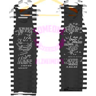 Someone I Love Needed a Cure Alzheimer Awareness Alzheimer Tank Top Tank Top - Monsterry