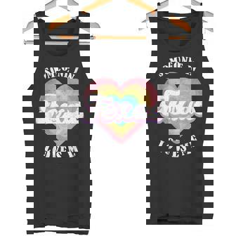 Someone In Texas Loves Me Heart Retro Groovy Tank Top - Monsterry