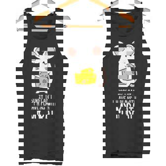 Sorry I Can't I Have Plans With My Rat Tank Top - Monsterry