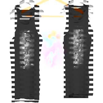 Spaceman Planet Balloon Galaxy Outer Space Astronaut Tank Top Tank Top - Monsterry