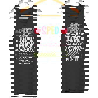 SPED Teacher In Progress Please Wait Future SPED Teacher Tank Top - Monsterry