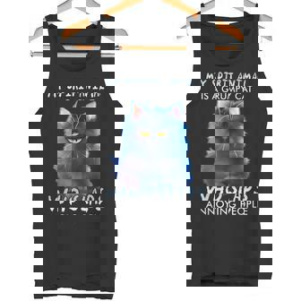 My Spirit Animal Is a Cat Who Slaps Annoying People Tank Top - Monsterry