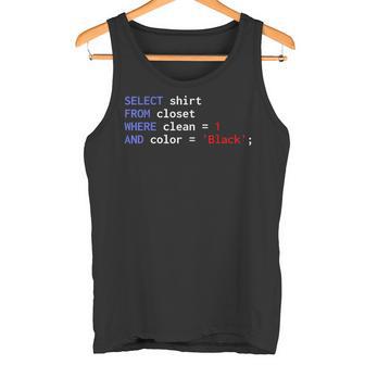 Sql Database Computer Programming Select From Closet Tank Top - Geschenkecke