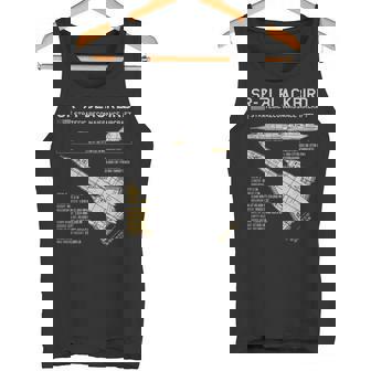 SR-71 Bird Aircraft Spy Plane Blueprint Data Tank Top - Monsterry