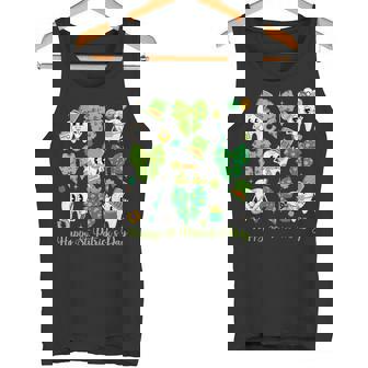 St Patrick Dentist Dental Assistant Teeth Irish Coquette Bow Tank Top - Monsterry