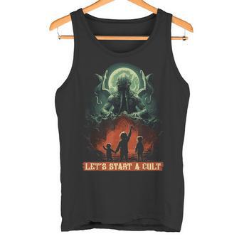 Lets Start A Cultintage Cosmic Horror Cthulhu Cult Tank Top - Geschenkecke