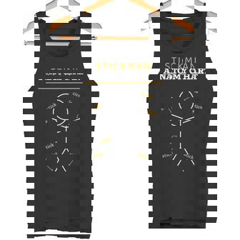 Stick Figures Anatomy Chart Anatomist Stickman Anatomy Tank Top - Monsterry