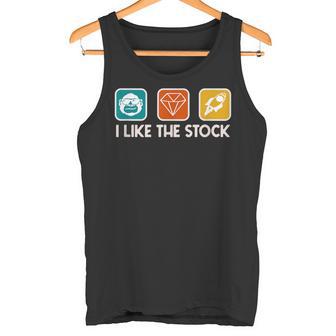 I Like The Stock Diamond Hands Ape GME Tank Top - Monsterry