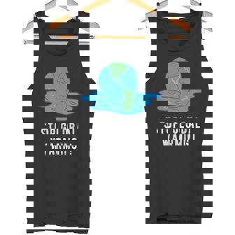 Stop Global Warming Ice Cream Cone Save The Planet Earth Day Premium Tank Top - Monsterry