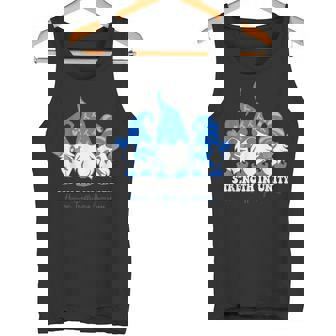 Strength In Unity Human Trafficking Awareness Gnome Tank Top - Monsterry