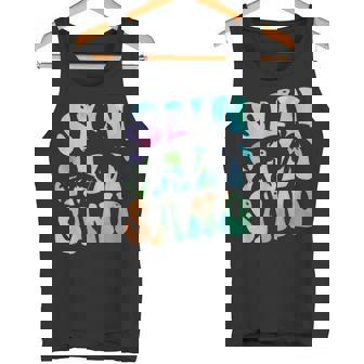 Sun Salt Sand Cool Tie Dye Groovy Summer Tank Top - Monsterry