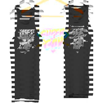 Super Gay Emblema De Cómic Arcoíris Del Orgullo Gay Lgbt Camiseta sin mangas - Regaloses