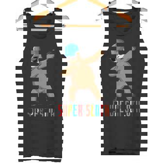 Super Sloth Superhero Dabbing Dance Move Dab Tank Top - Monsterry