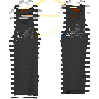 Sweden Heartbeat Flag Elk Tank Top - Geschenkecke