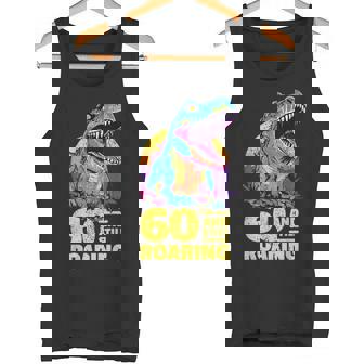 T-Rex Age 60 Year Old Dinosaur Milestone 60th Birthday Tank Top - Monsterry