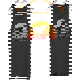T-Rex Walking Rabbit Trex Tyrannosaurus Rex Dinosaur Dino Tank Top - Monsterry
