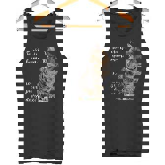 Tabby Cat Inspirational Quote Gray Kitty Graphic Tank Top - Monsterry