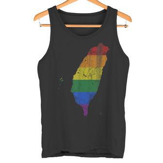 Taiwan LGBT Gay Flag Tank Top - Monsterry