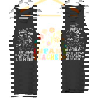 Teach Them Love Them Watch Them Grow Retro Infant Teacher Tank Top - Monsterry