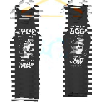 Teacher Shark Teaching Back To School Kindergarten Tank Top - Monsterry