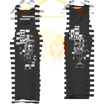 Team Coffee Coffee Bean Mascot Vegetable Tank Top - Monsterry