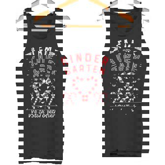 Team Kinder Garten Christmas Candy Cane Kindergarten Teacher Tank Top - Monsterry