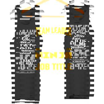 Team Leader Job Title Team Manager Chief Camiseta sin mangas - Regaloses