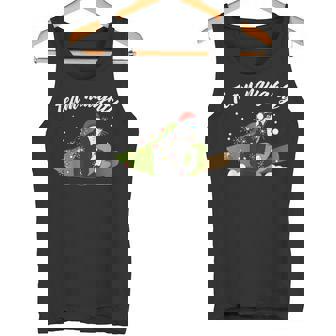 Team Naughty Christmas Cat Tank Top - Monsterry