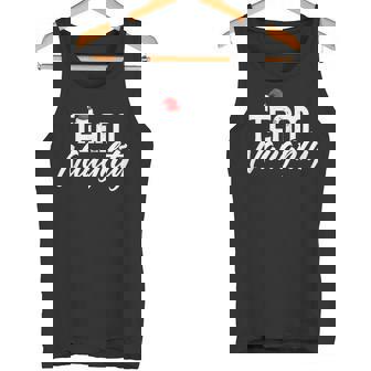 Team Naughty Shirt Couple Matching Outfit Team Nice Tank Top - Monsterry