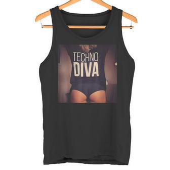 Techno Diva Cool Techno Dance Disco Edm Tank Top - Geschenkecke