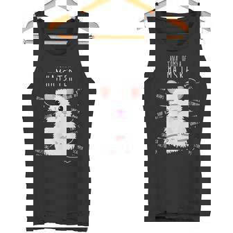 Teddy Bear Long-Haired Syrian Hamster Anatomy Cute Pet Tank Top - Monsterry