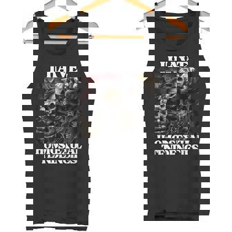 Tengo Tendencias Homosexuales Divertido Edgy Hard Skeleton Meme Camiseta sin mangas - Regaloses