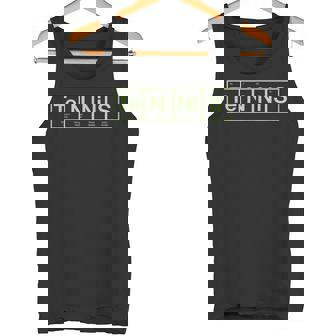 Tennis Theme Chemistry Nerd Tennis Player Periodic Table Tank Top - Monsterry
