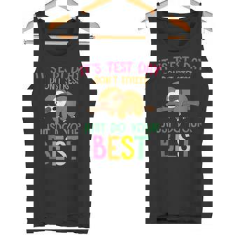 Test Day Sloth School Professor Teacher Testing Squad Tank Top - Monsterry