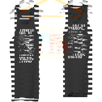 Thank You Veterans Shirt Veteran's Day Adults & Kids Tank Top - Monsterry