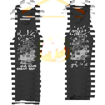Thankful Grateful Blessed Pumpkin Cat Thanksgiving Day Tank Top - Monsterry