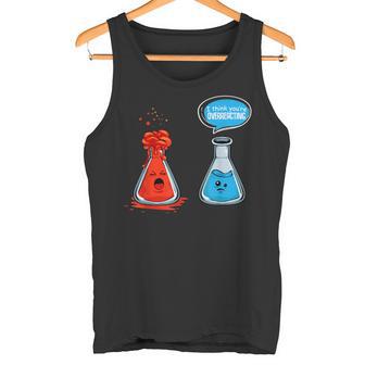 I Think Youre Overreacting Chemistry Lab Chemist Tank Top - Geschenkecke