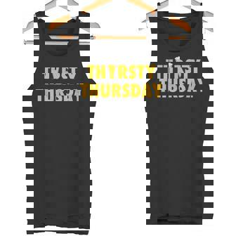 Thirsty Thursday Wine Beer Drinking Party Bartender Tank Top - Monsterry